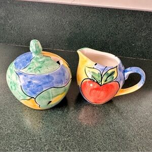 Ceramic Cream and Sugar set